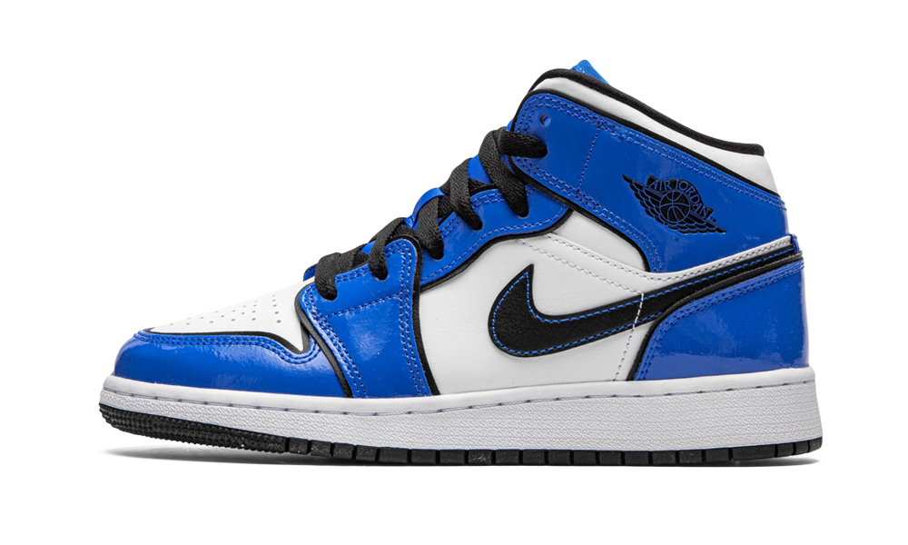 Air Jordan 1 Mid SE (GS) Signal Blue 