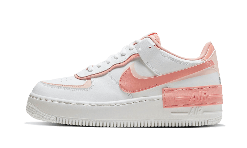white and pink nike air force 1