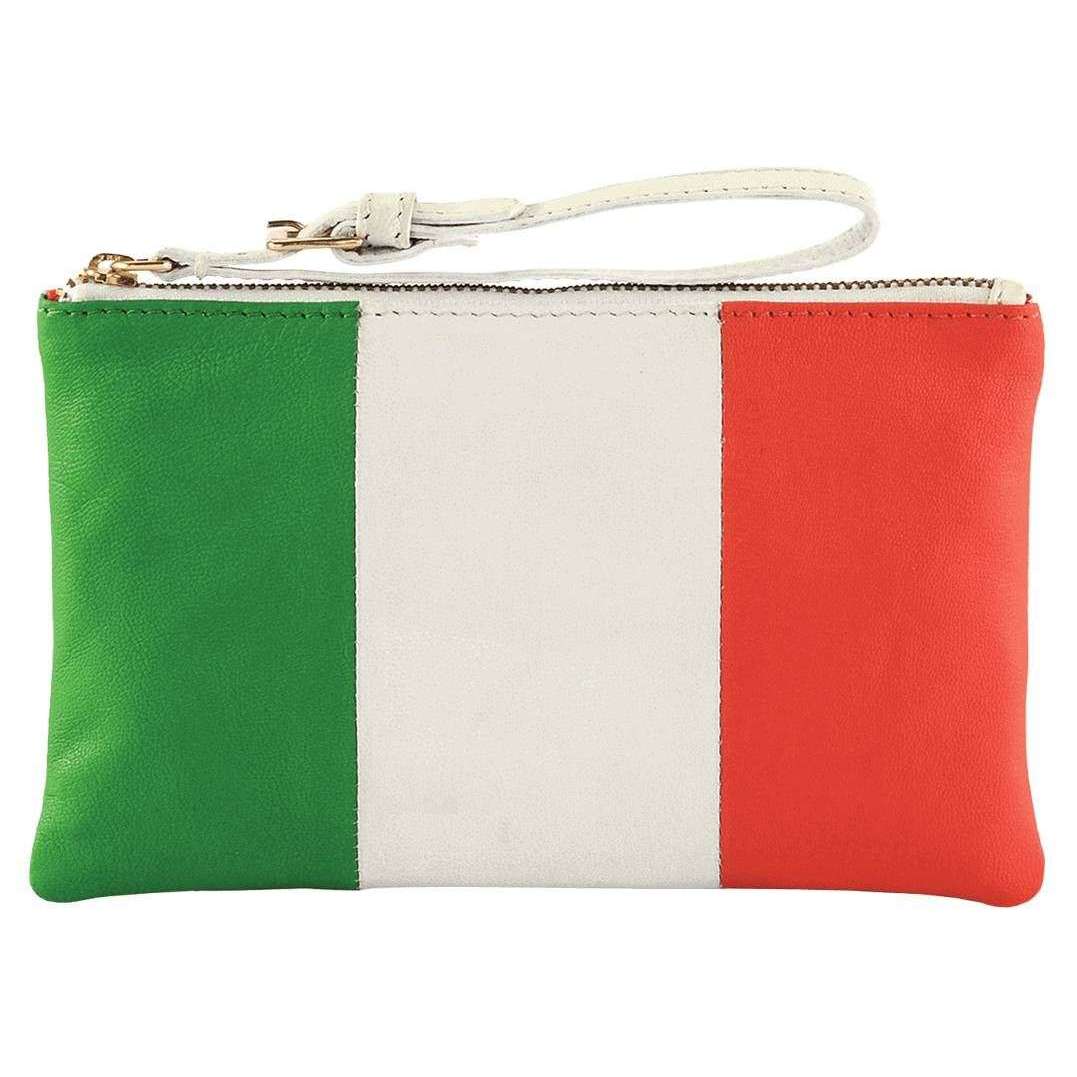 Assots London Italian Country Flag Wristlet - Green/White/Red