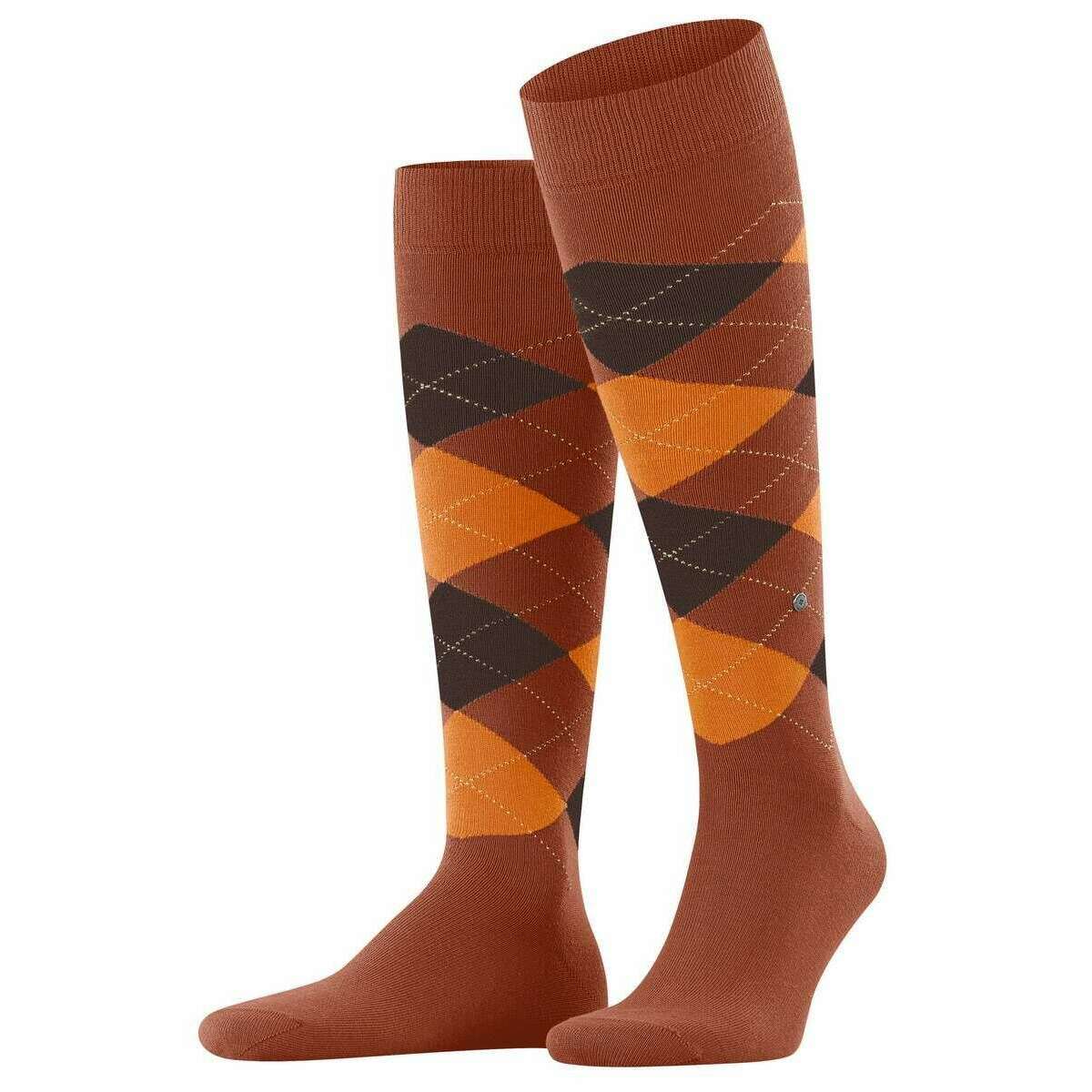 Burlington King Knee High Socks - Saddle Brown