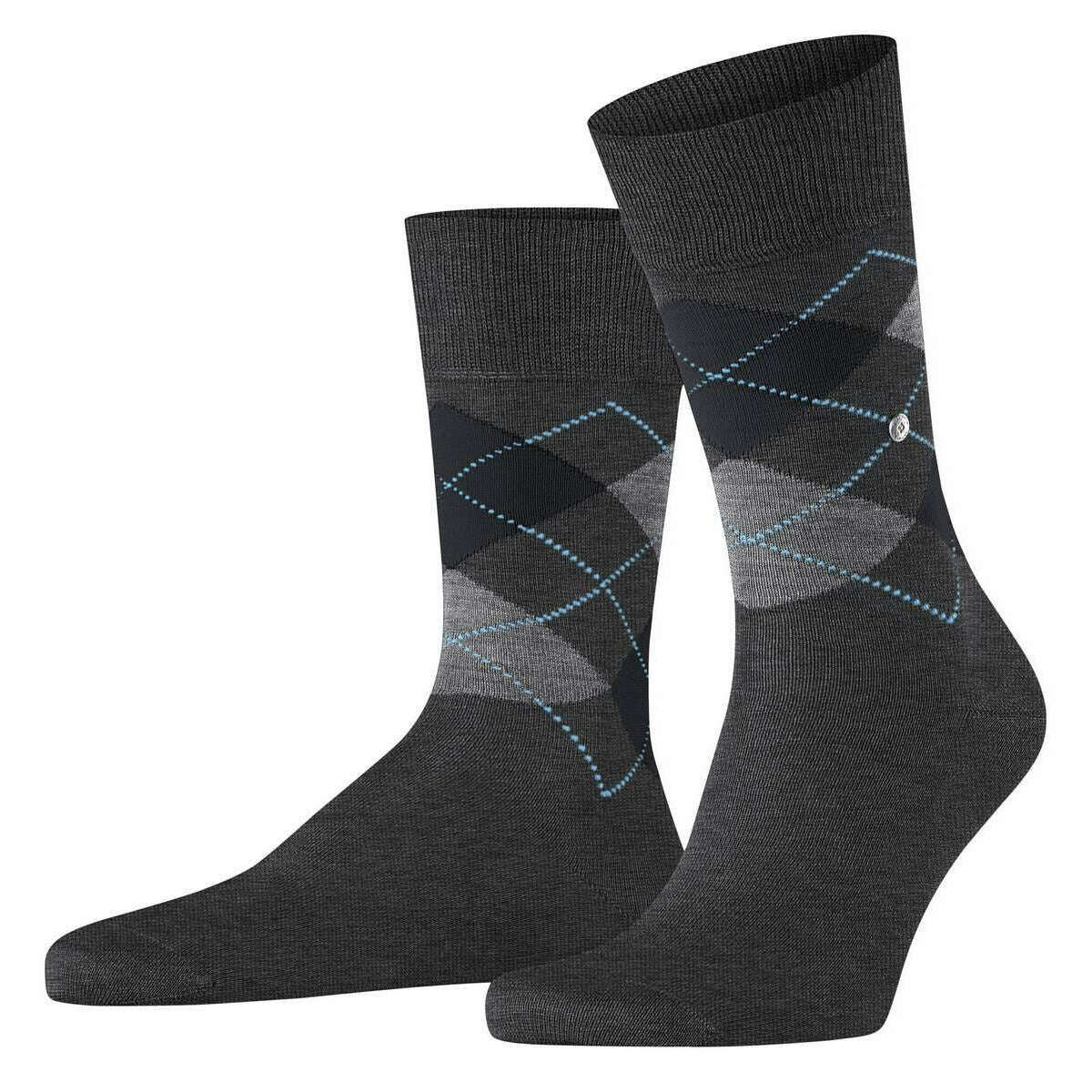 Burlington Manchester Socks - Anthracite Grey/Black