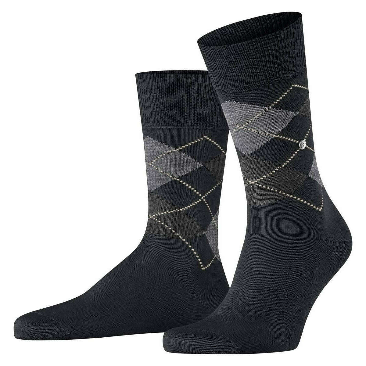 Burlington Manchester Socks - Black/Grey