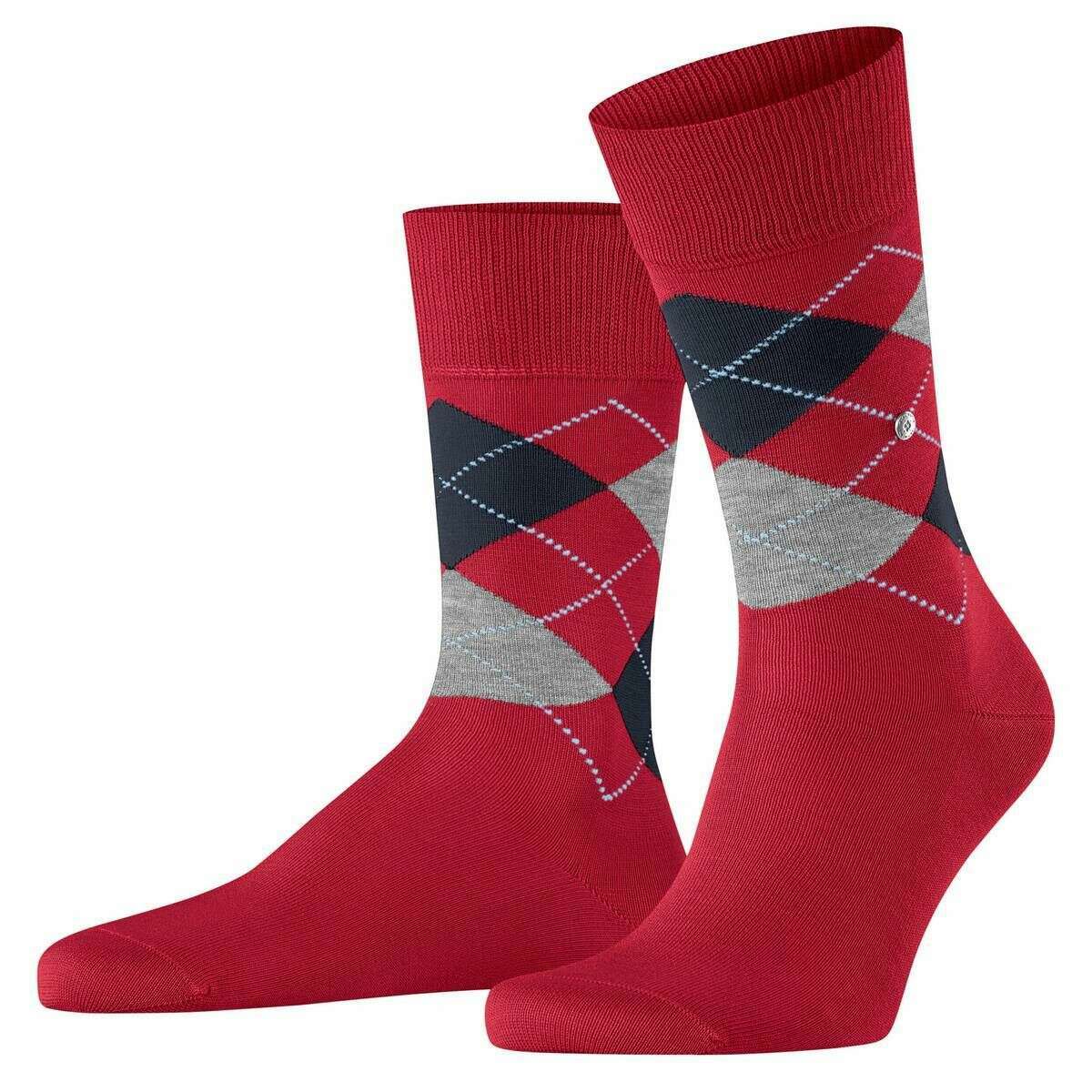 Burlington Manchester Socks - Passion Red