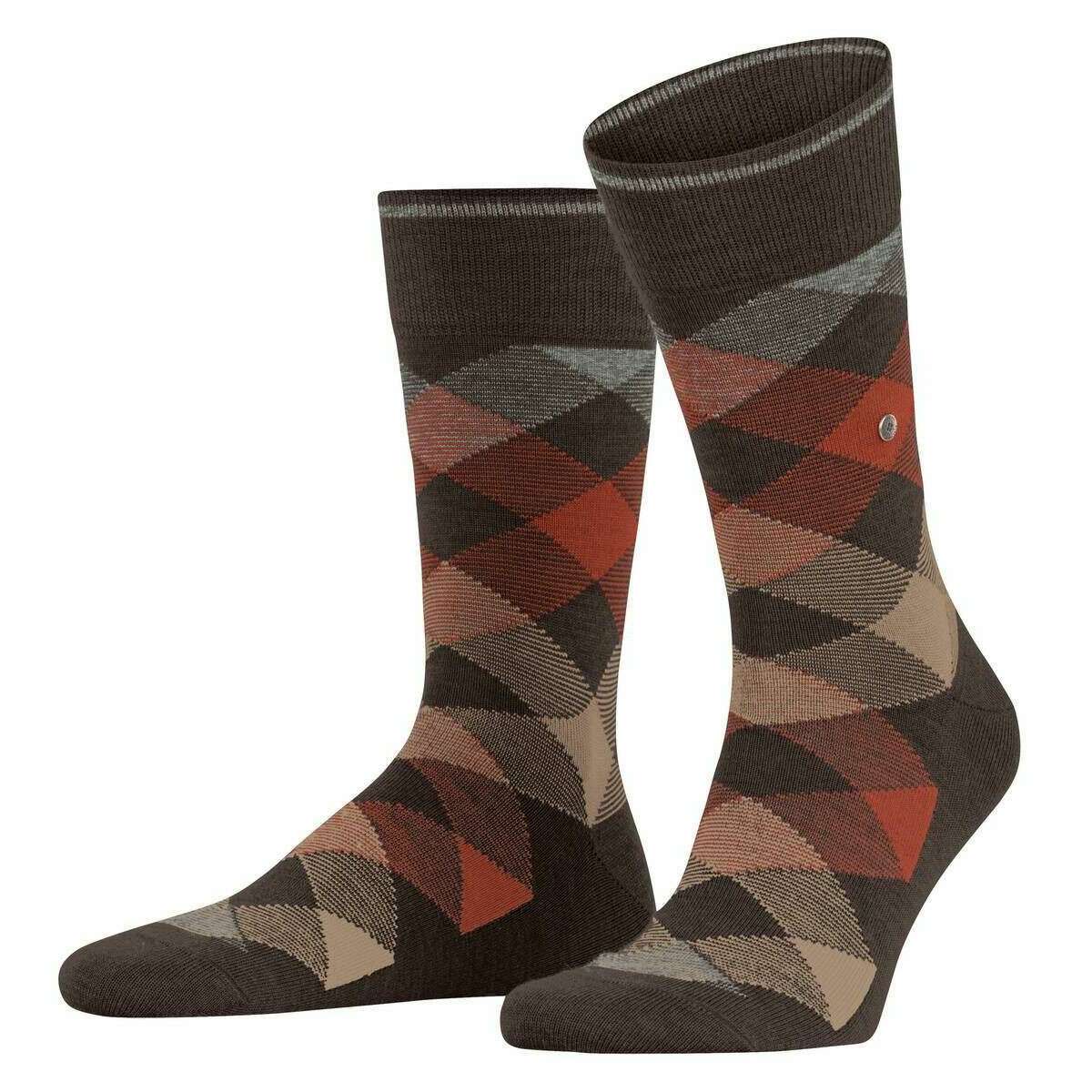 Burlington Newcastle Socks - Dark Brown