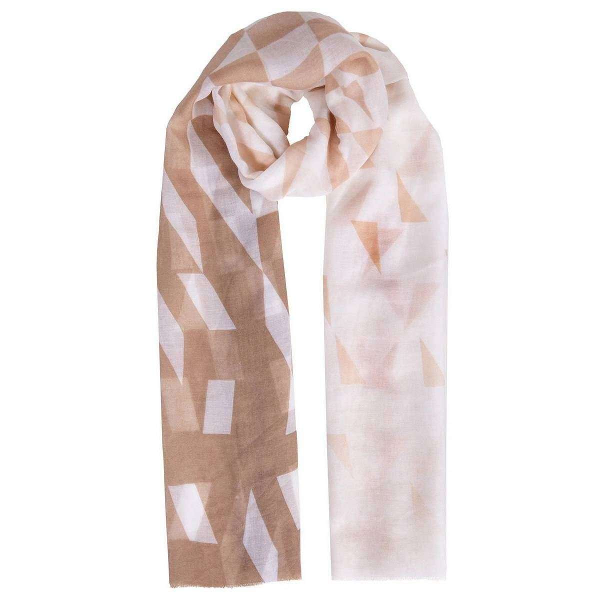 Dents Ombre Lightweight Scarf - Taupe Brown