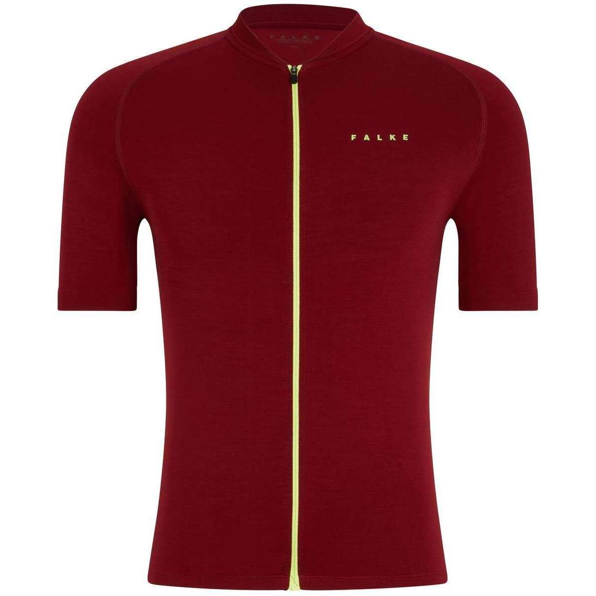 Falke Biking T-Shirt - Merlot Red