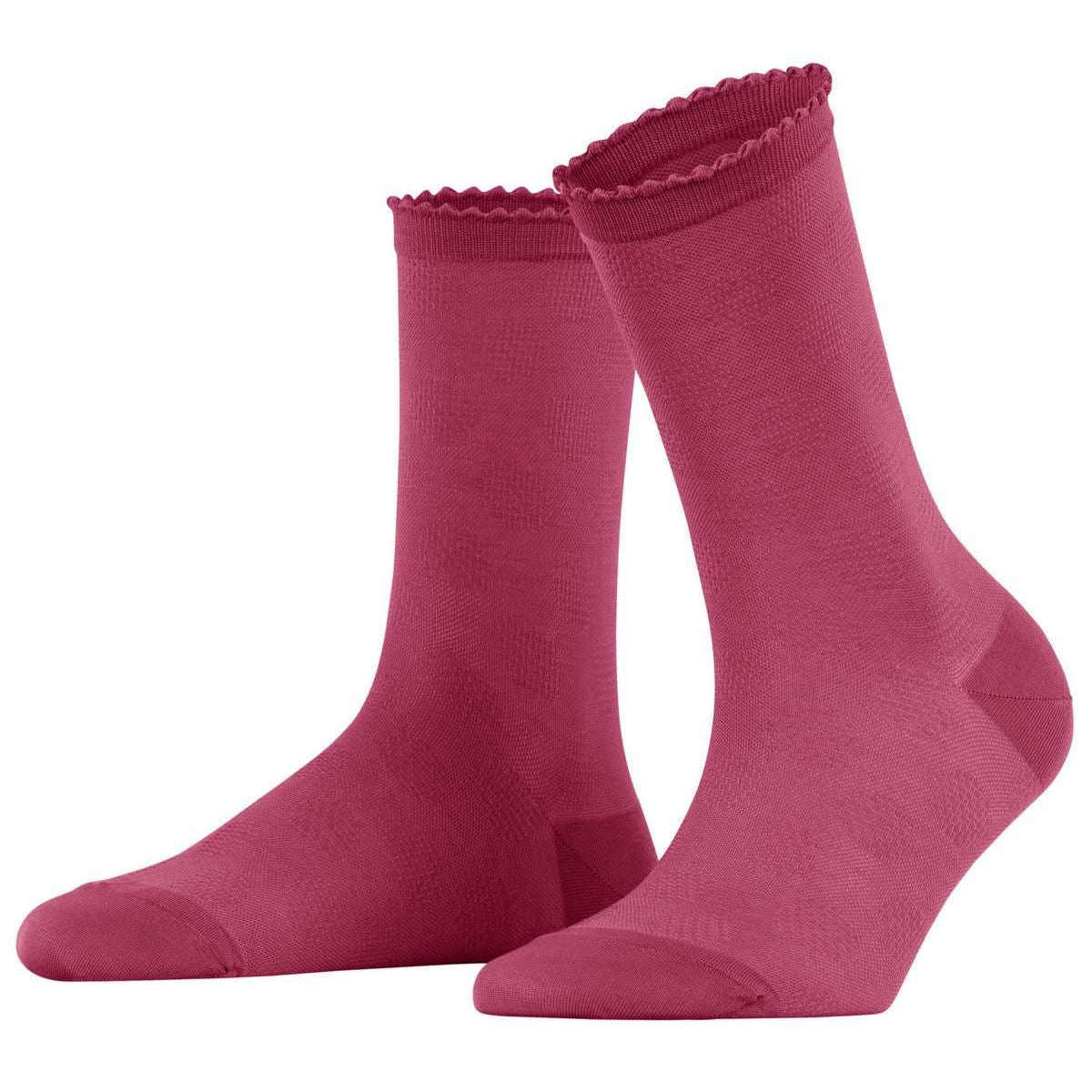 Falke Bold Dot Socks - English Rose Pink