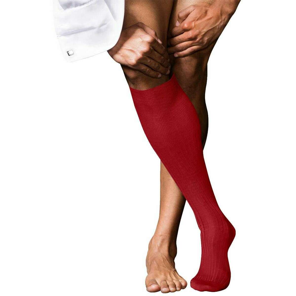 Falke No 10 Pure Fil d’Ecosse Knee High Socks - Cardinal Red