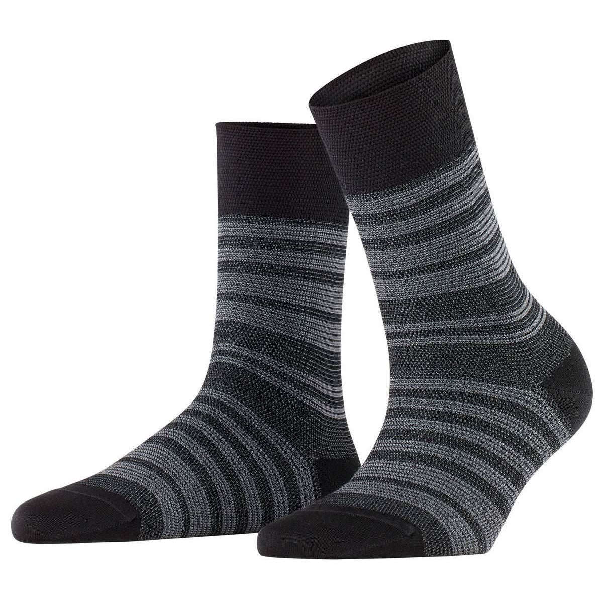 Falke Sensitive Sunset Stripe Socks - Black