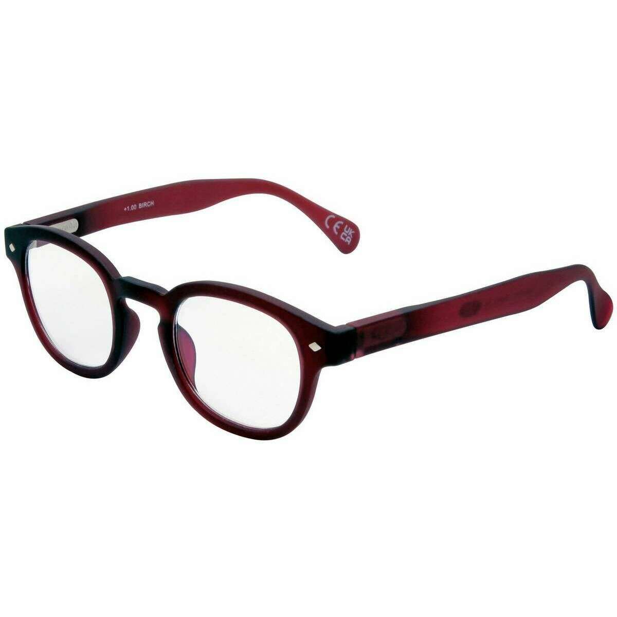 Foster Grant Birch Blue Light Tech Reading Glasses - Oxblood Red