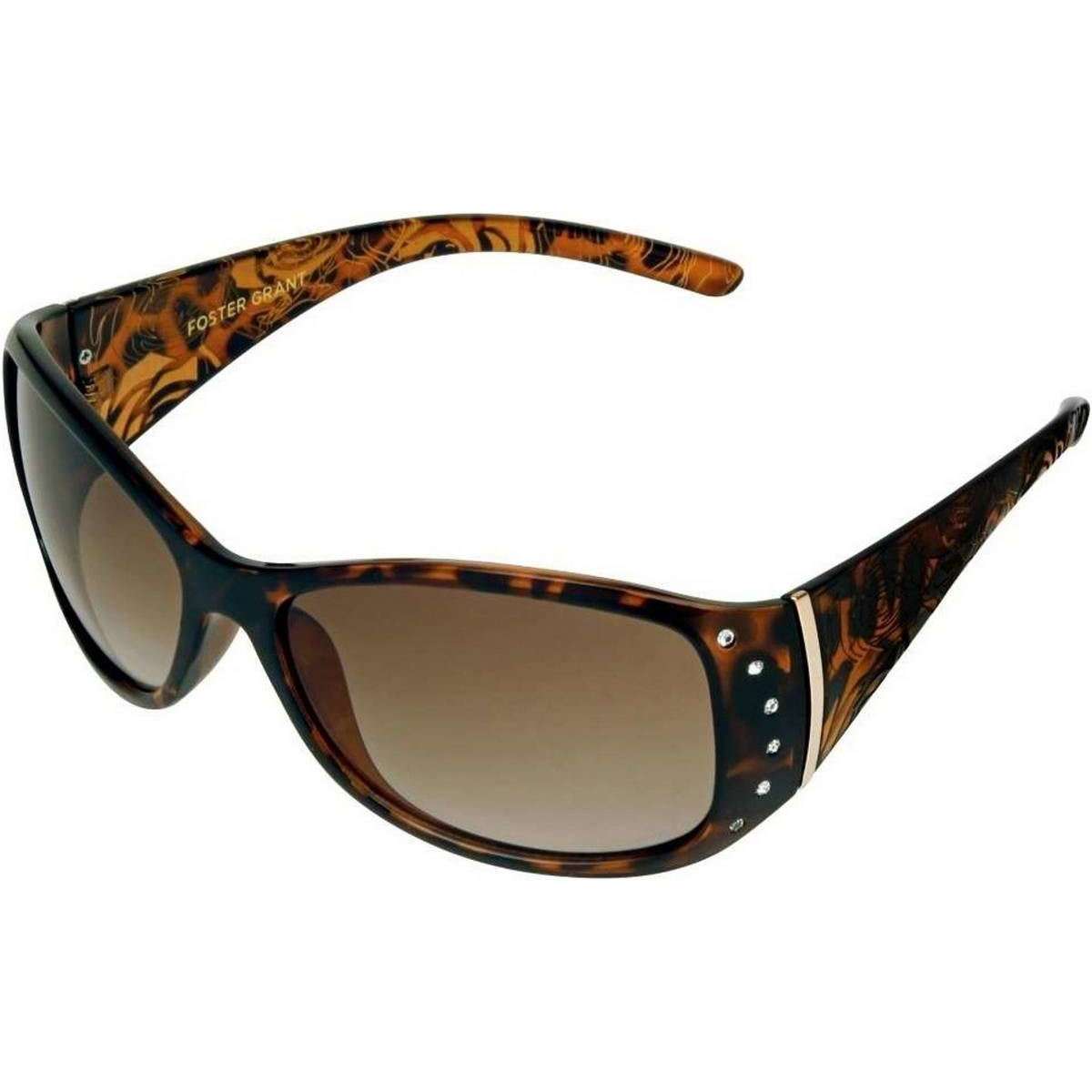 Foster Grant Easy Wrap Tort Sunglasses - Brown/Gold