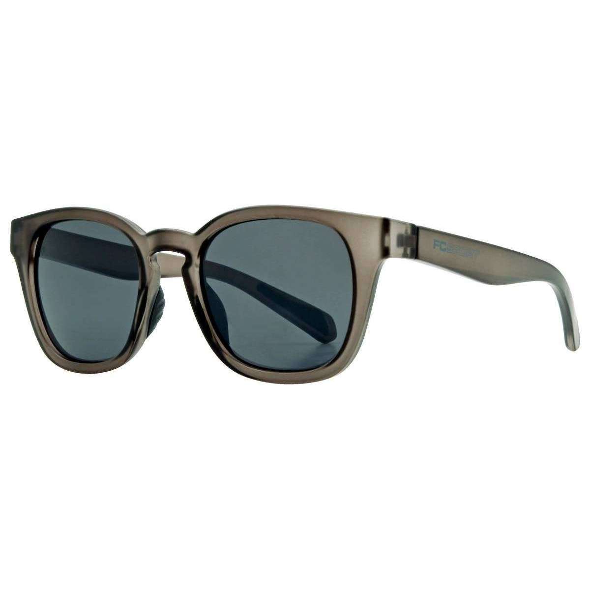 French Connection Rectangle Wrap Sport Sunglasses - Matte Grey/Brown