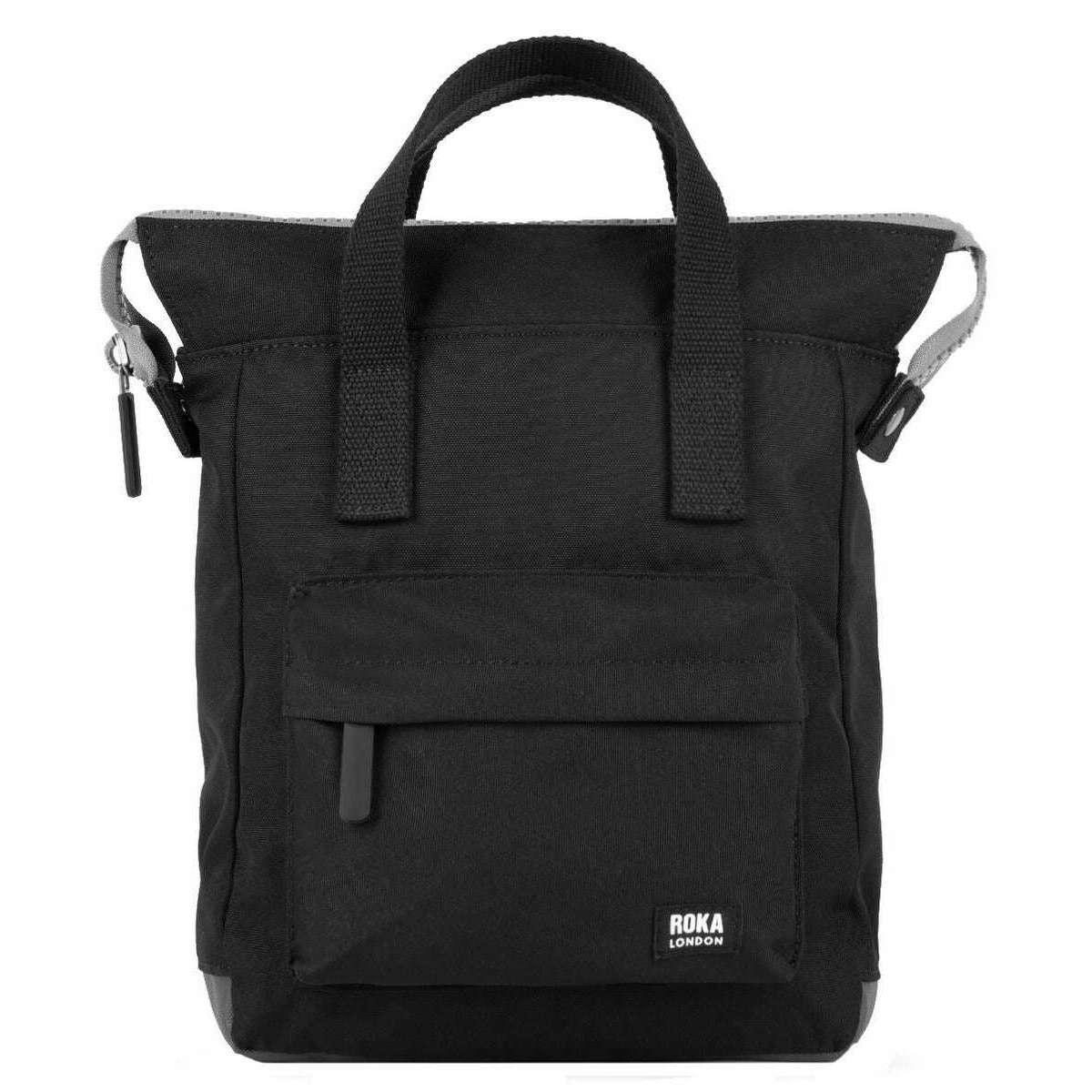 Roka Bantry B Small Black Label Recycled Canvas Backpack - Ash Grey