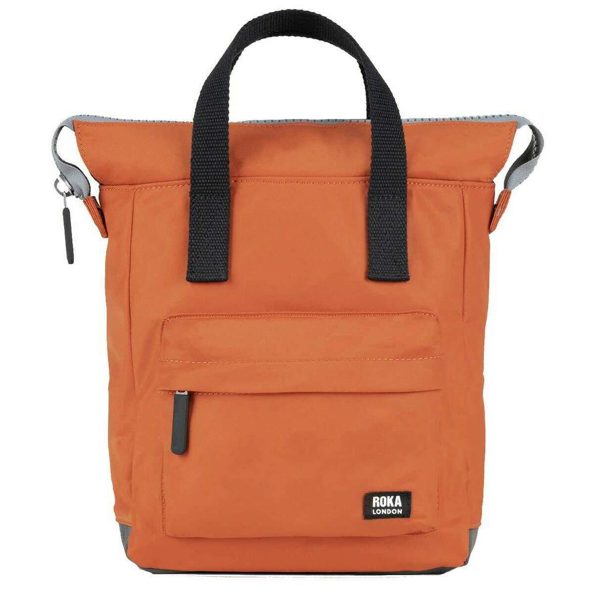 Roka Bantry B Small Black Label Recycled Nylon Backpack - Rooibos Orange