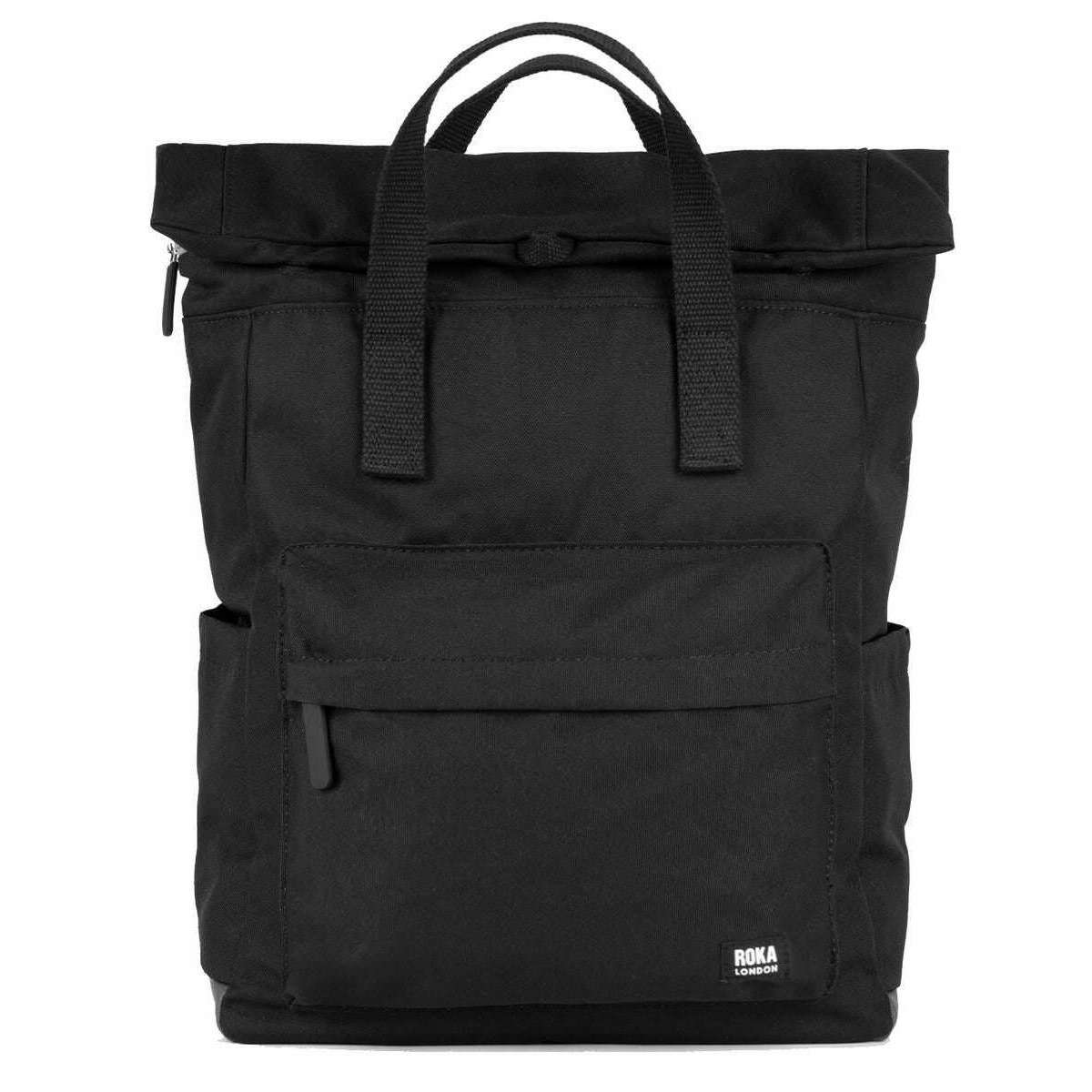 Roka Canfield B Medium Black Label Recycled Canvas Backpack - Ash Grey
