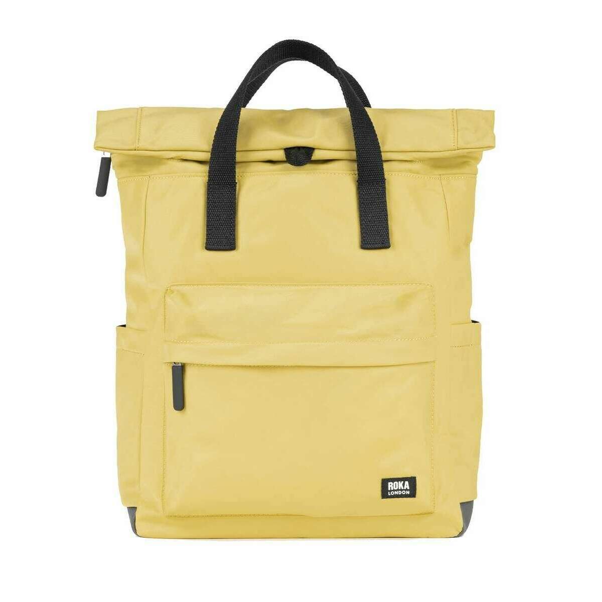 Roka Canfield B Medium Black Label Recycled Nylon Backpack - Bamboo Yellow