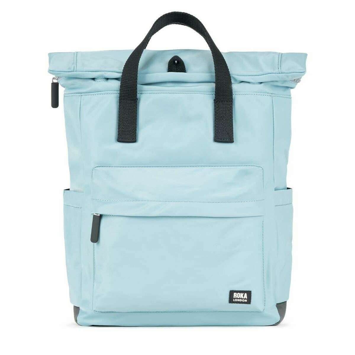 Roka Canfield B Medium Black Label Recycled Nylon Backpack - Spearmint Blue