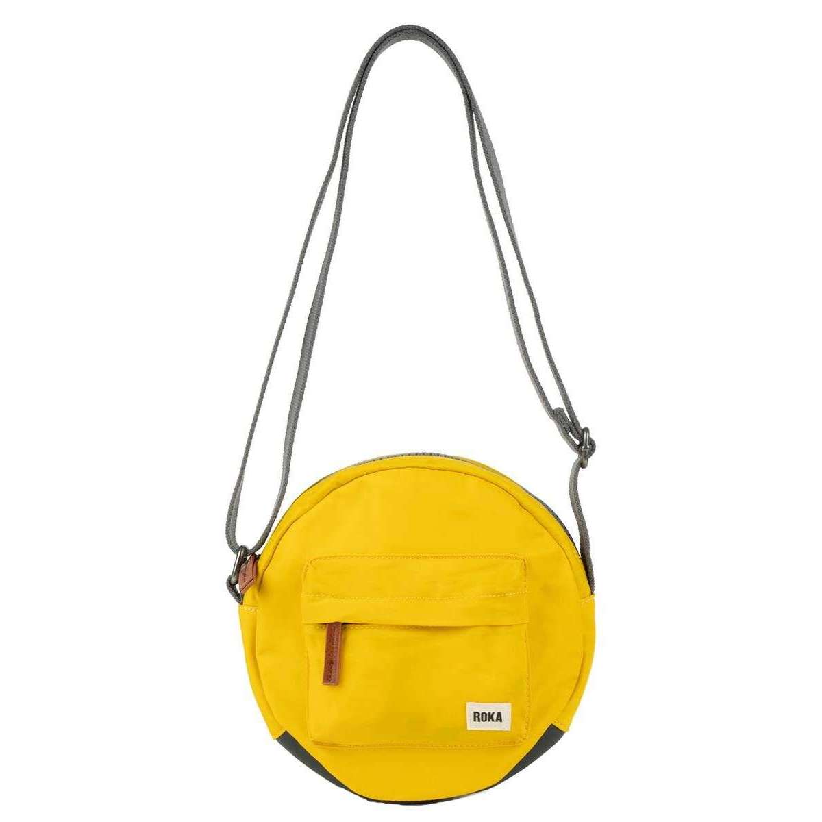 Roka Paddington B Small Sustainable Nylon Crossbody Bag - Mustard Yellow