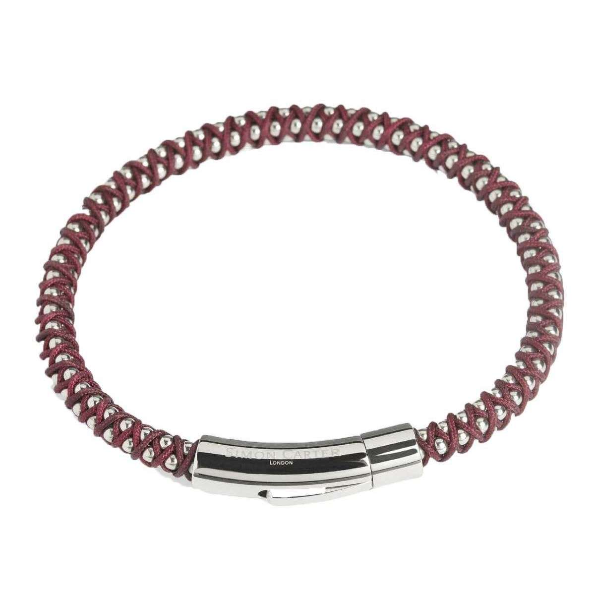 Simon Carter Falmouth Bracelet - Burgundy