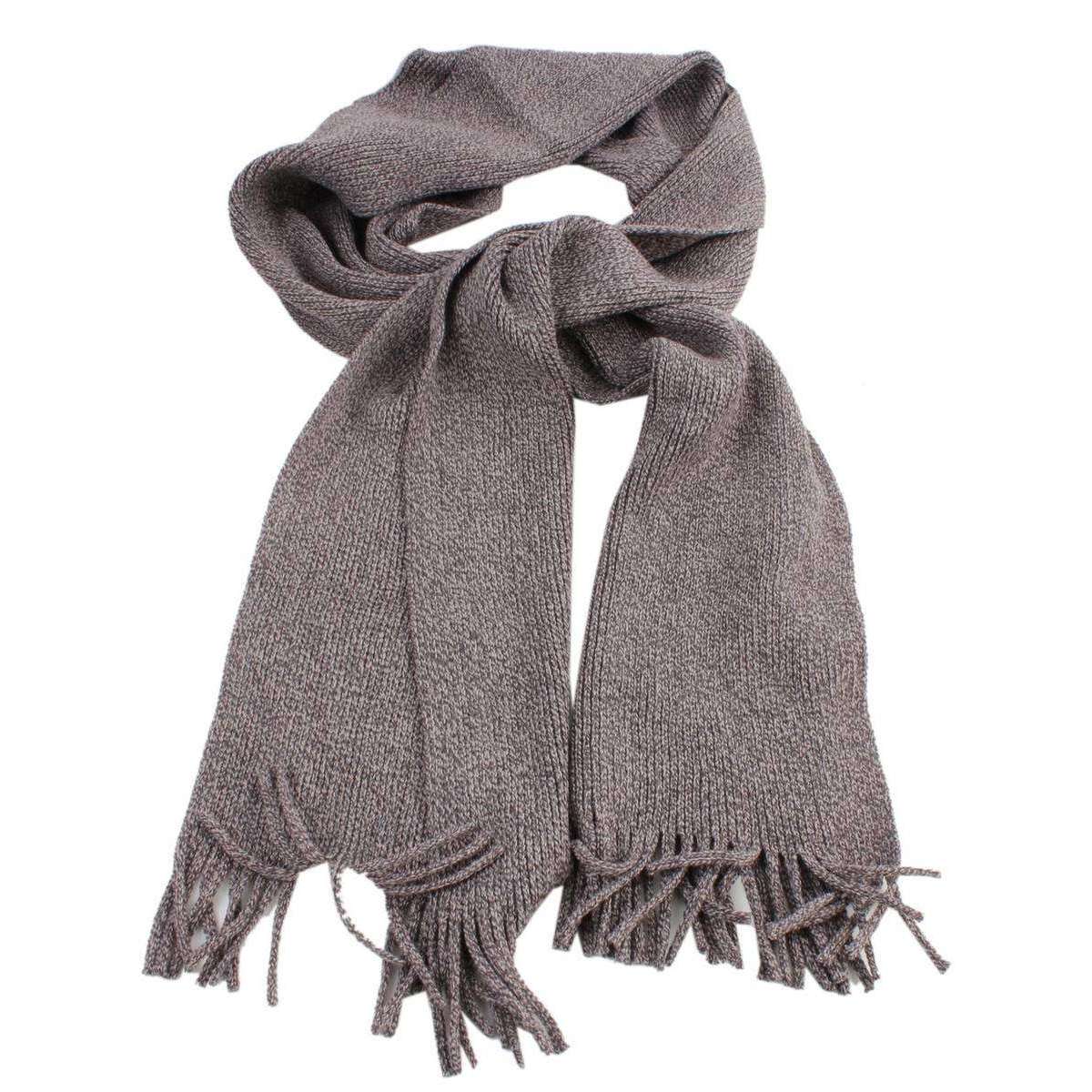 Bassin and Brown Lucas Birdseye Scarf - Brown/Beige