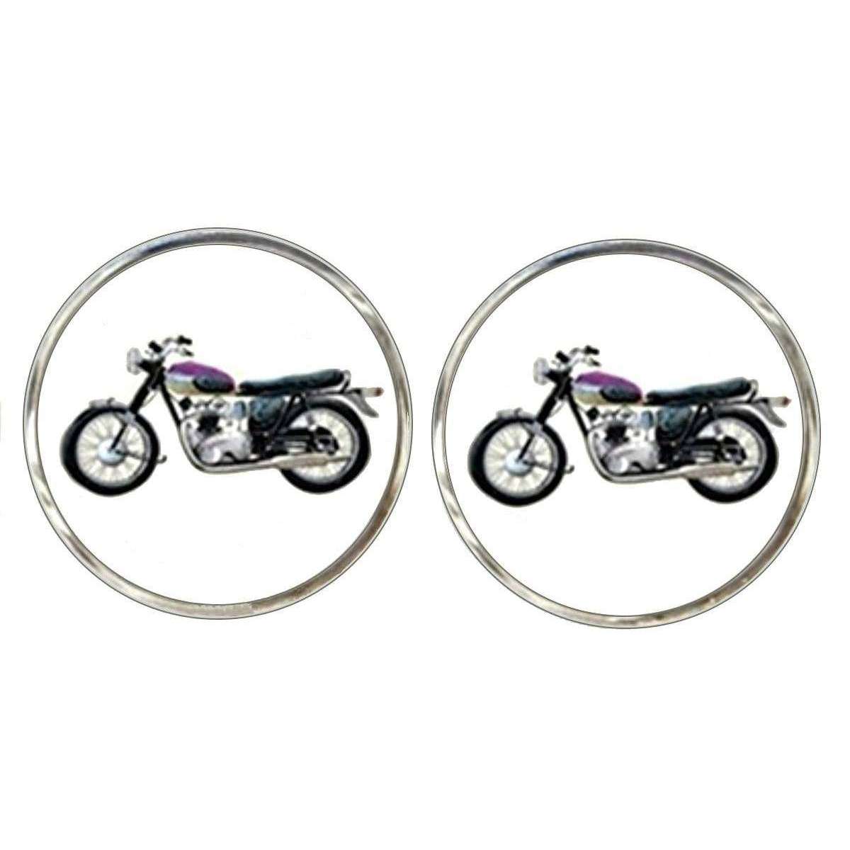 Bassin and Brown Motorbike Cufflinks - Black/White