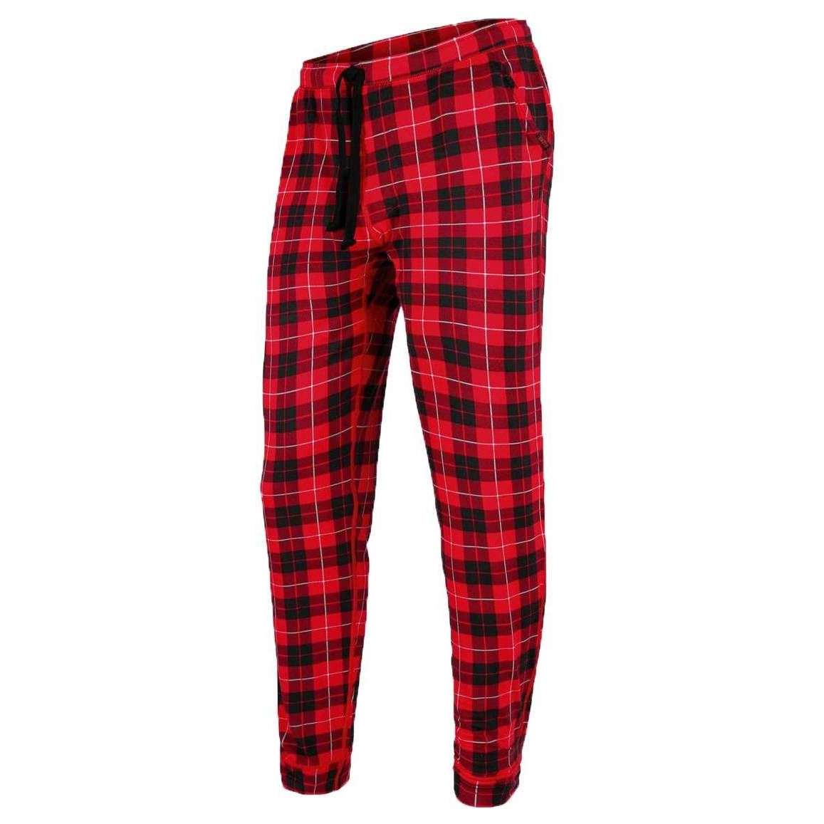 BN3TH Long Lounge Trousers - Fireside Plaid Red