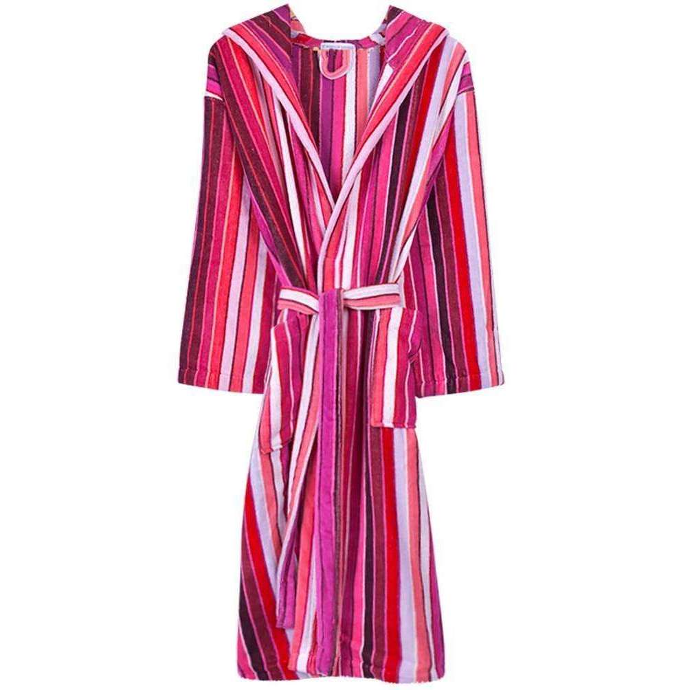 Bown of London Artisan Stripe Luxury Dressing Gown - Pink