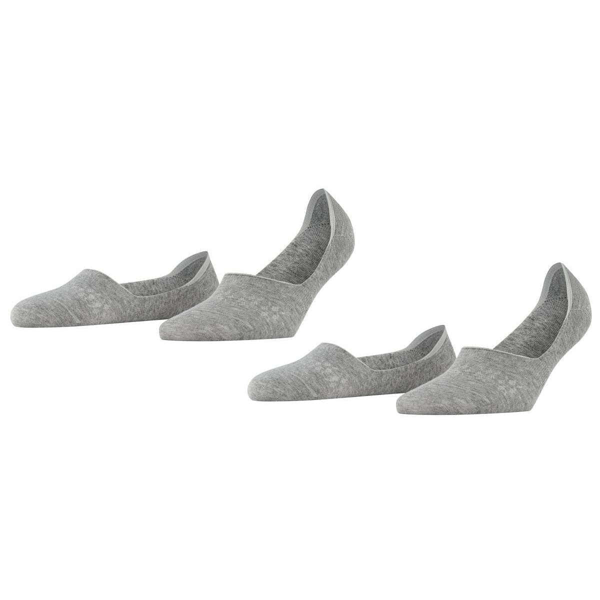 Burlington Everyday Invisible 2 Pack Socks - Light Grey