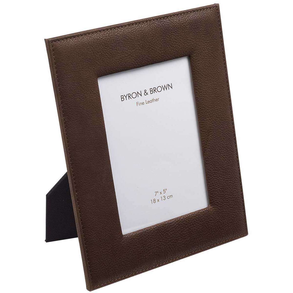 Byron and Brown Vintage Leather Photo Frame 10 x 8 - Chocolate