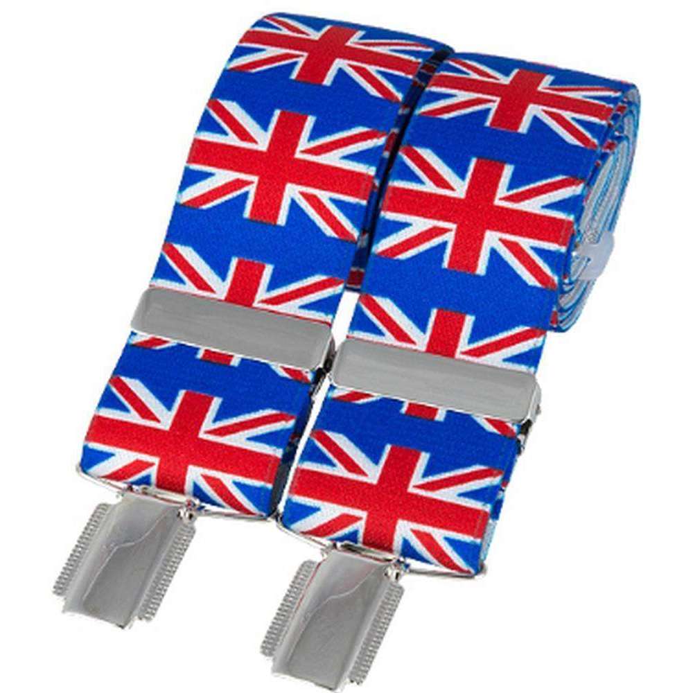 David Van Hagen Classic Union Jack Fashion Brace - Red/White/Blue