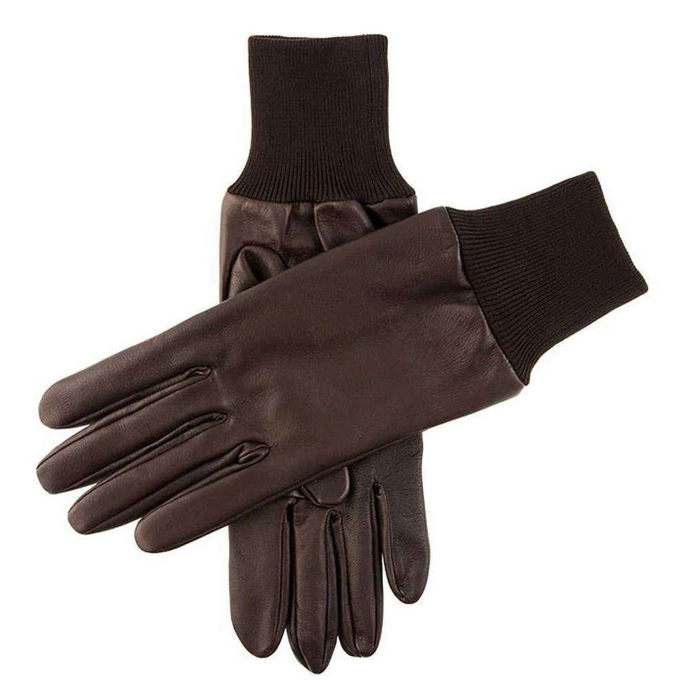 Dents Lady Royale Left Hand Leather Shooting Gloves - Brown