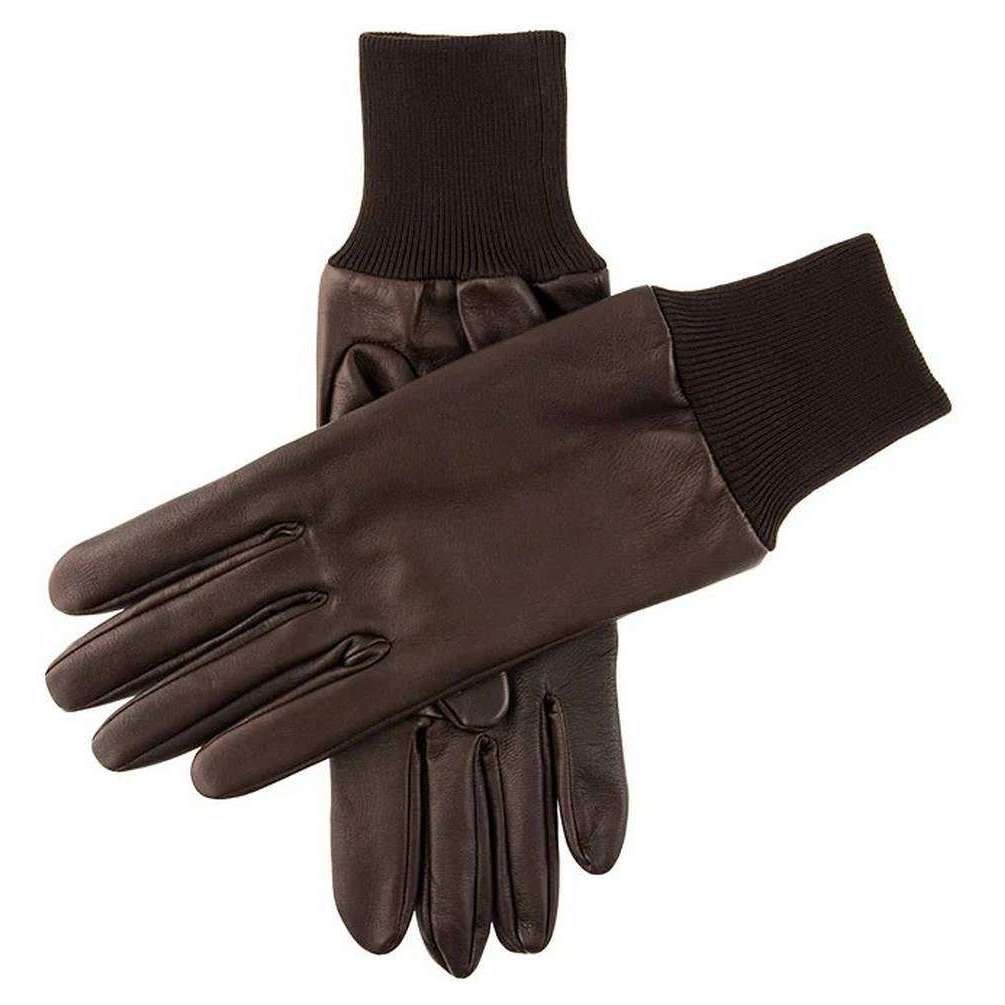 Dents Lady Royale Right Hand Leather Shooting Gloves - Brown