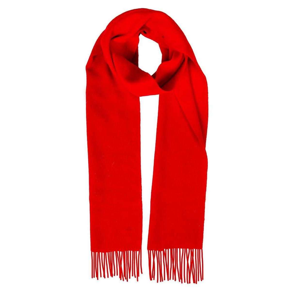 Dents Lambswool Scarf - Berry Red