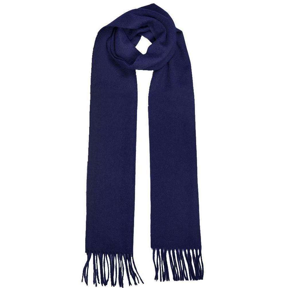 Dents Lambswool Scarf - Navy