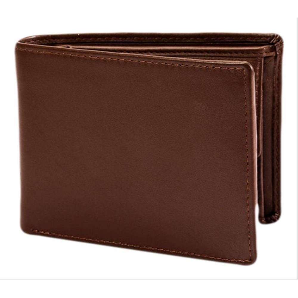 Dents RFID Blocking Protection Smooth Leather Trifold Wallet - English Tan