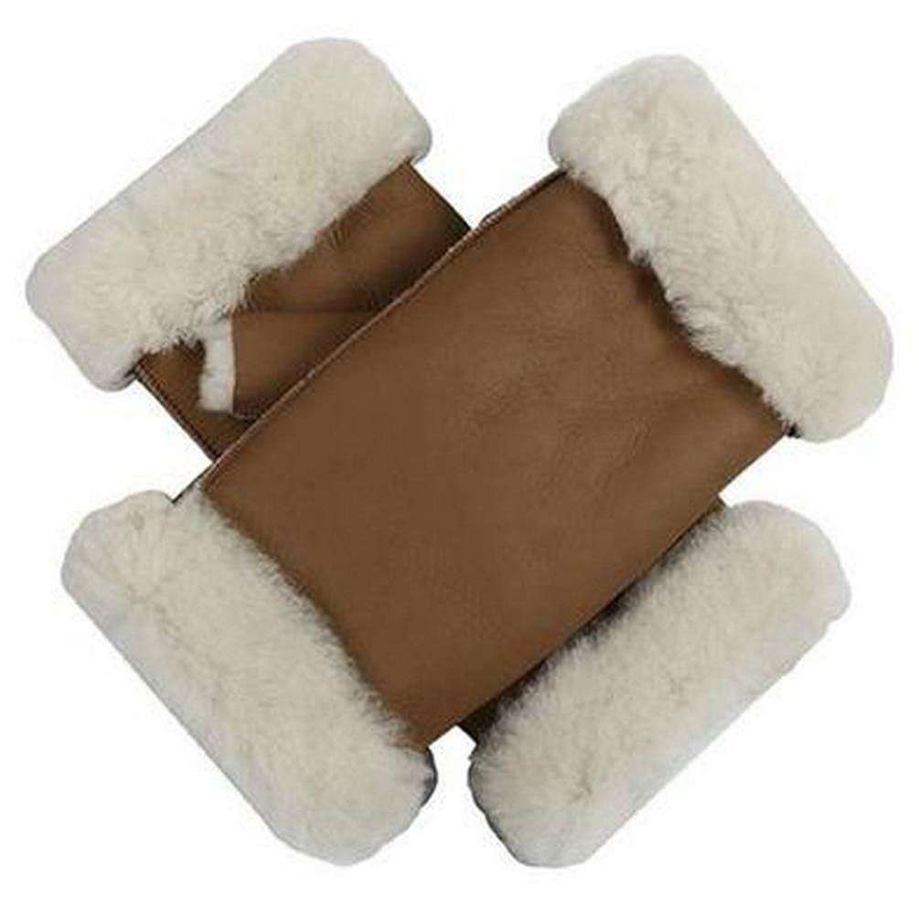 Dents Vera Sheepskin Mittens - Camel Brown