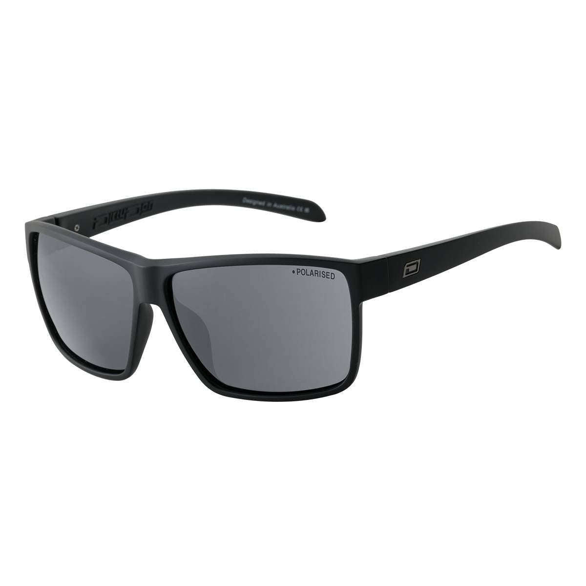 Dirty Dog Rackateer Satin Polarised Sunglasses - Black/Grey