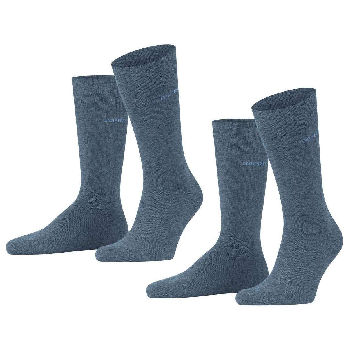 Esprit Basic Uni 2 Pack Socks - Light Denim Blue