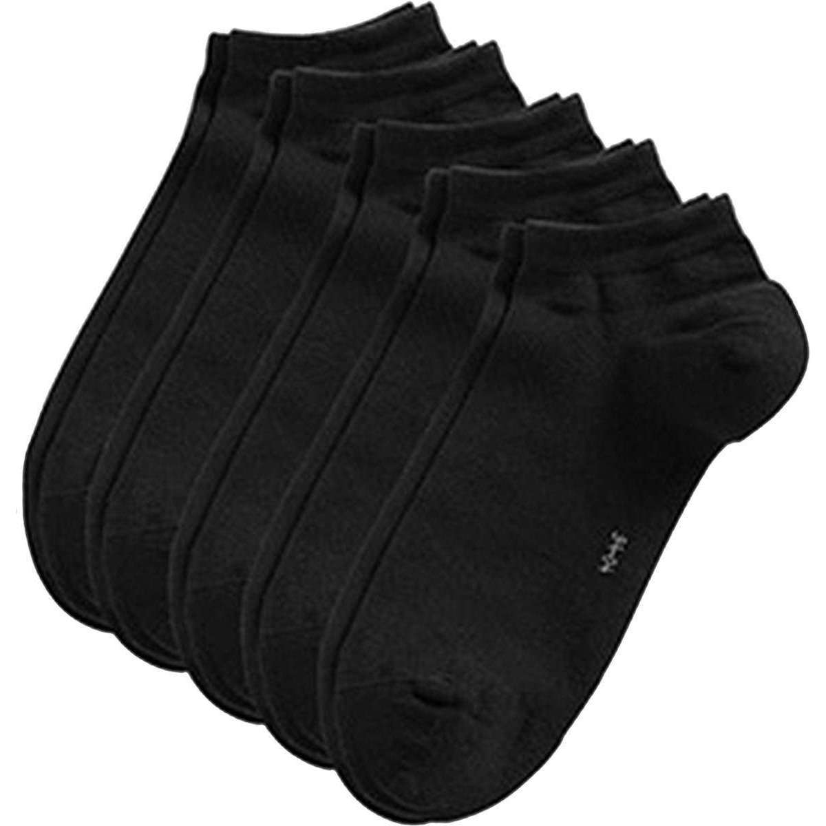 Esprit Block Coloured Sneaker 5 Pack Socks - Black