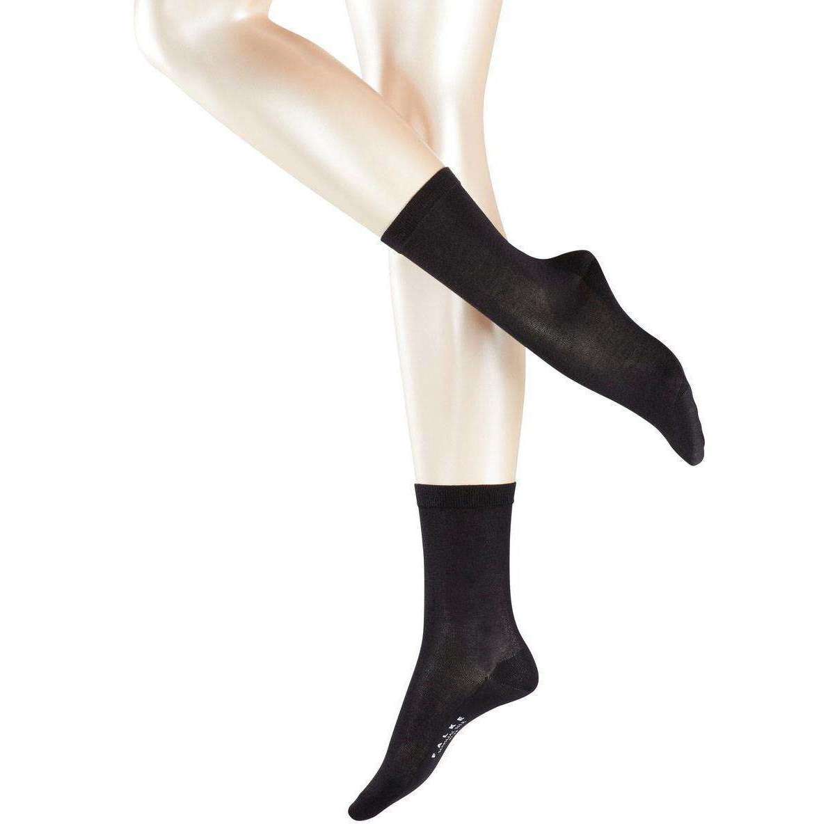 Falke Sensual Silk Midcalf Socks - Black