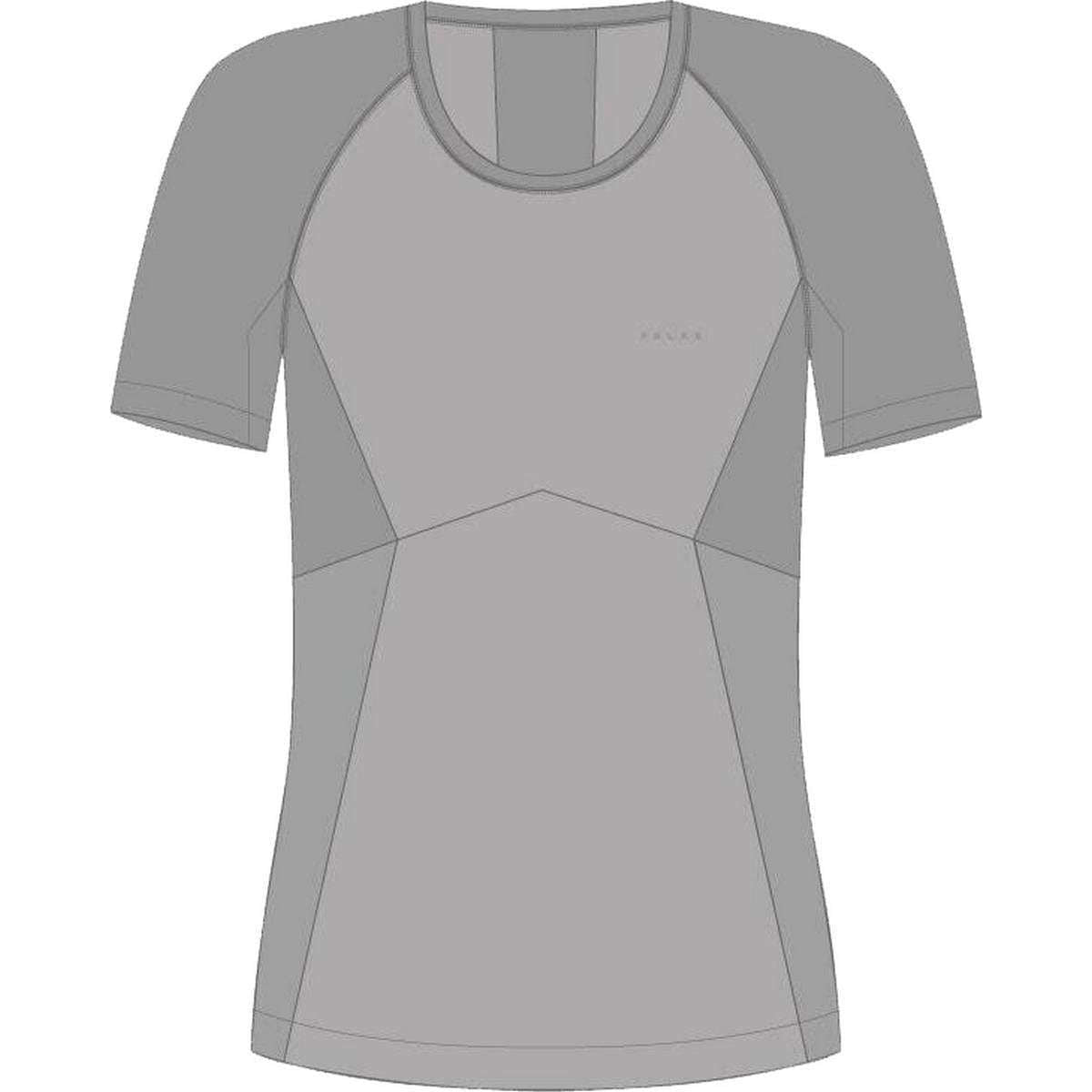 Falke Wool Tech Light Short Sleeved Sports Shirt - Grey Heather