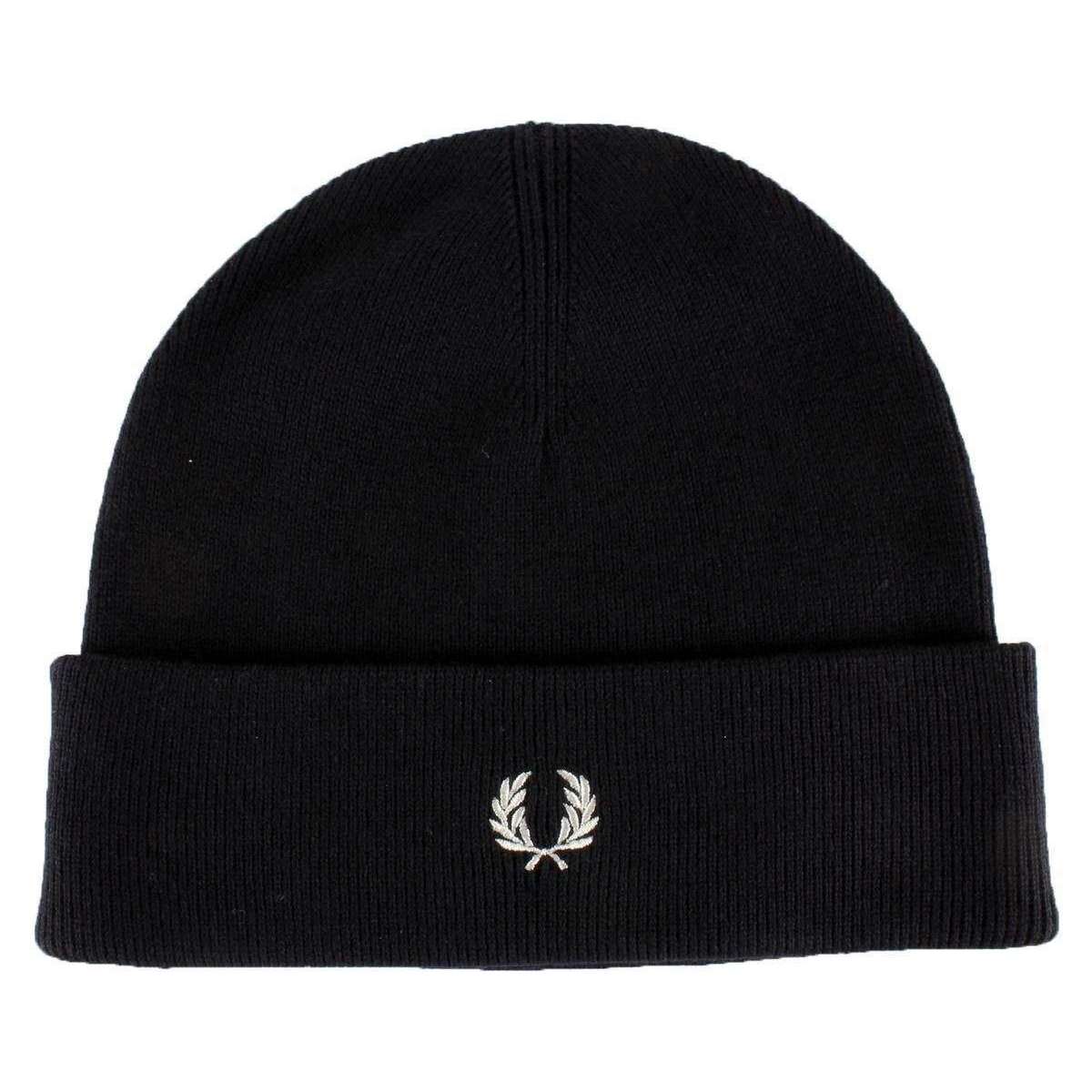 Fred Perry Merino Wool Beanie - Black