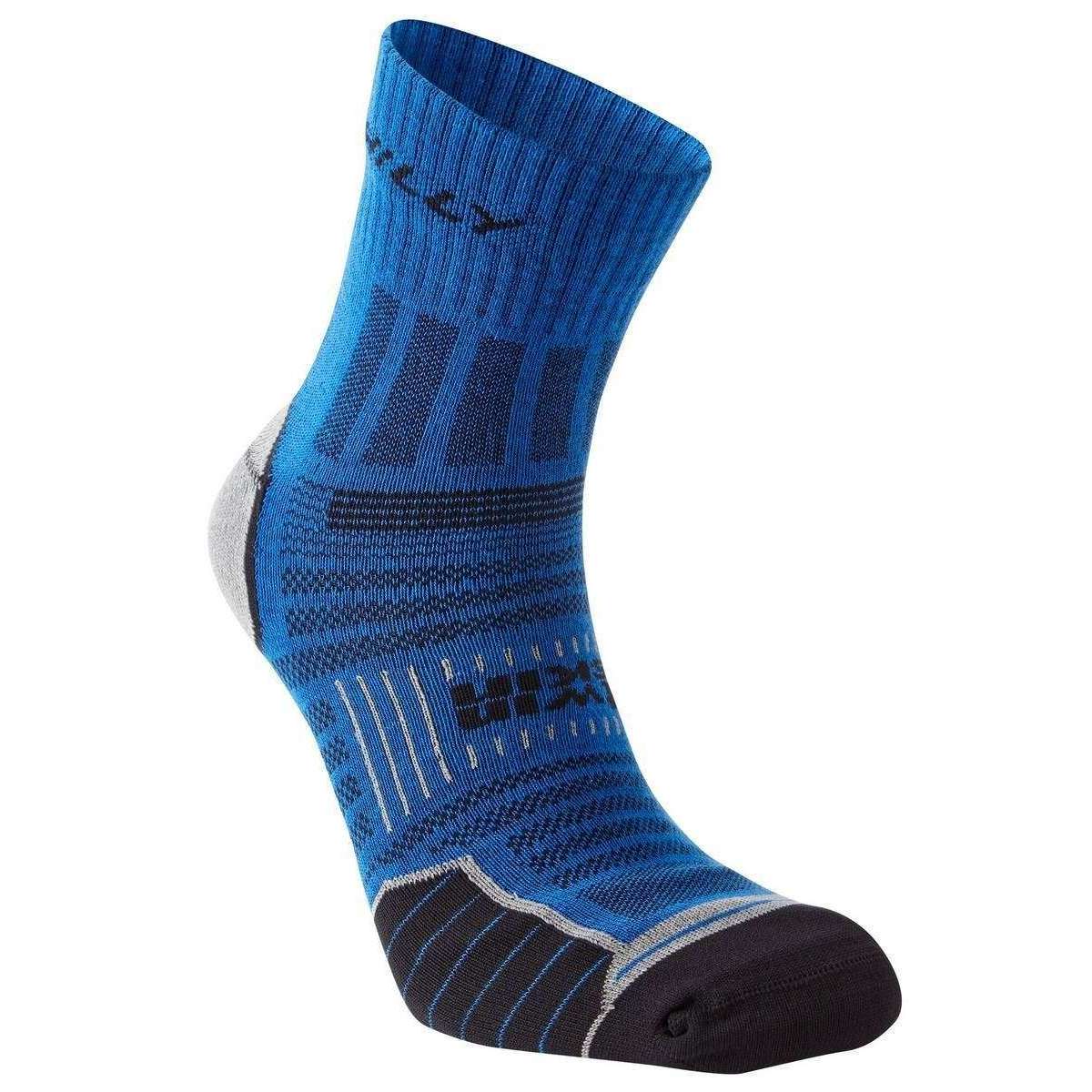 Hilly Twin Skin Anklet Socks - Azurite Blue/Grey Marl