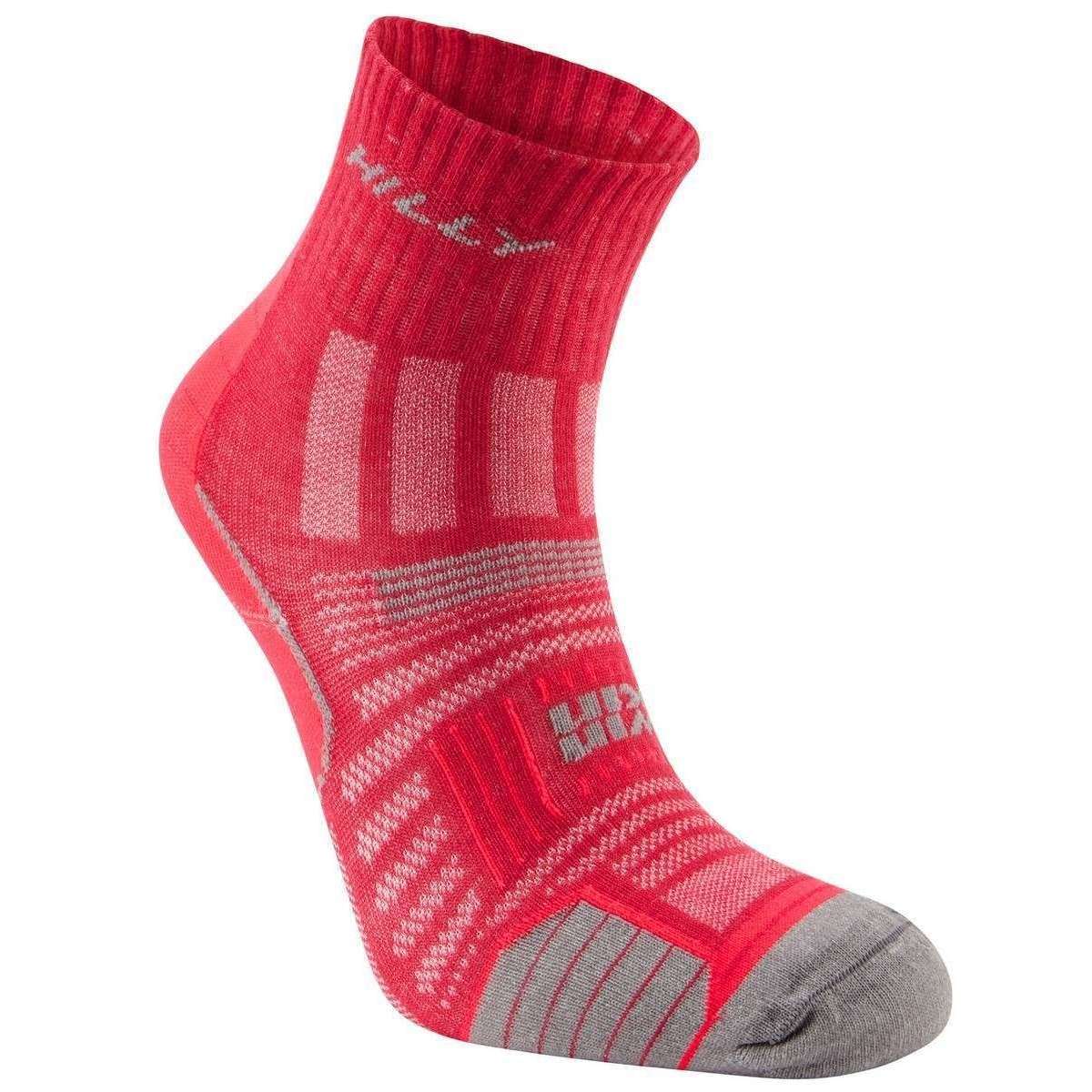 Hilly Twin Skin Anklet Socks - Magenta/Grey Marl