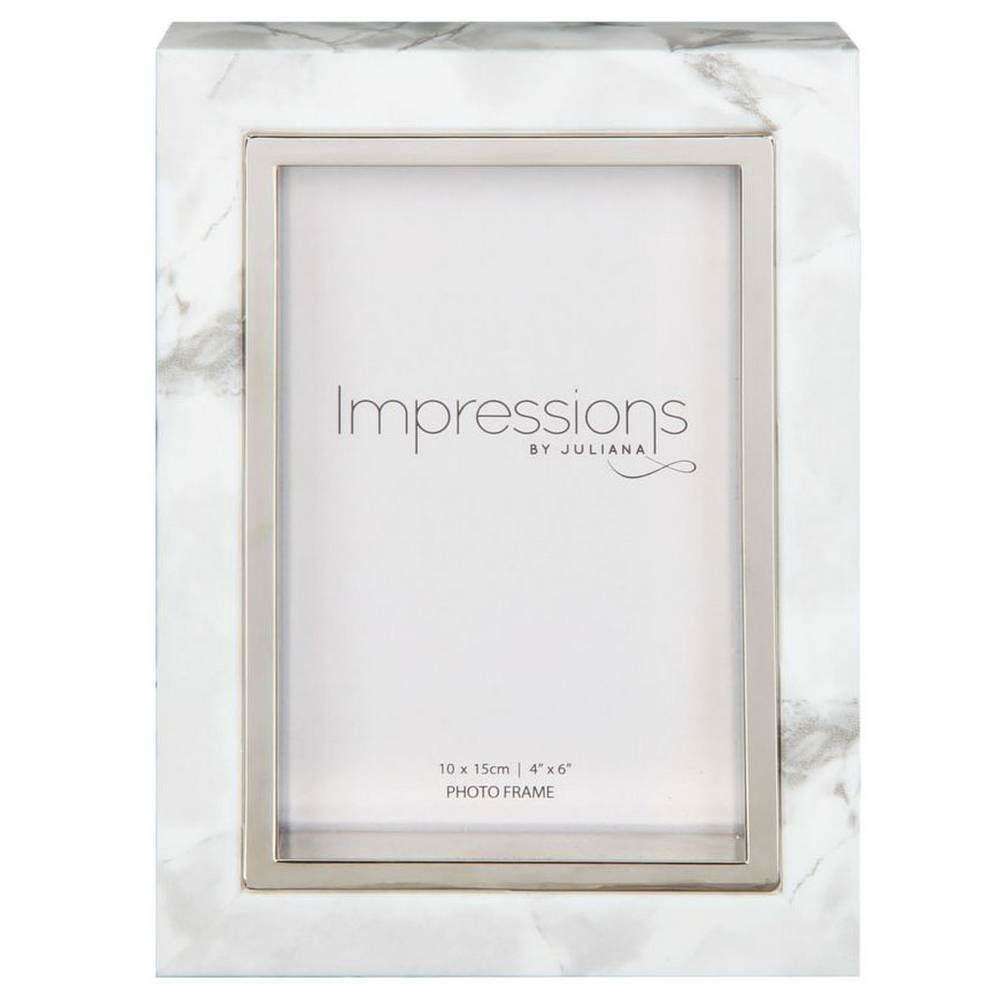 Juliana Impressions Marble Look Frame 4x6 - White