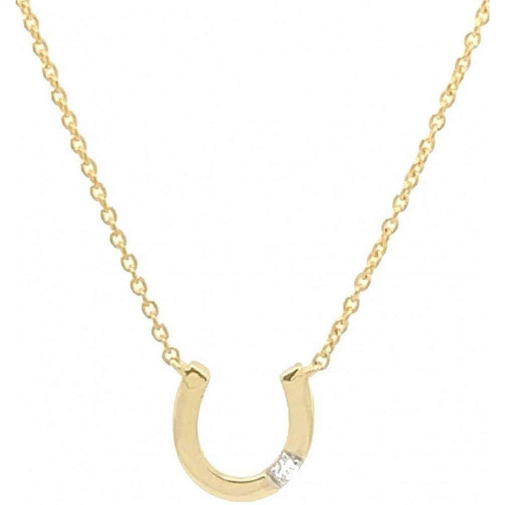 Mark Milton Diamond Horseshoe Necklace - Gold