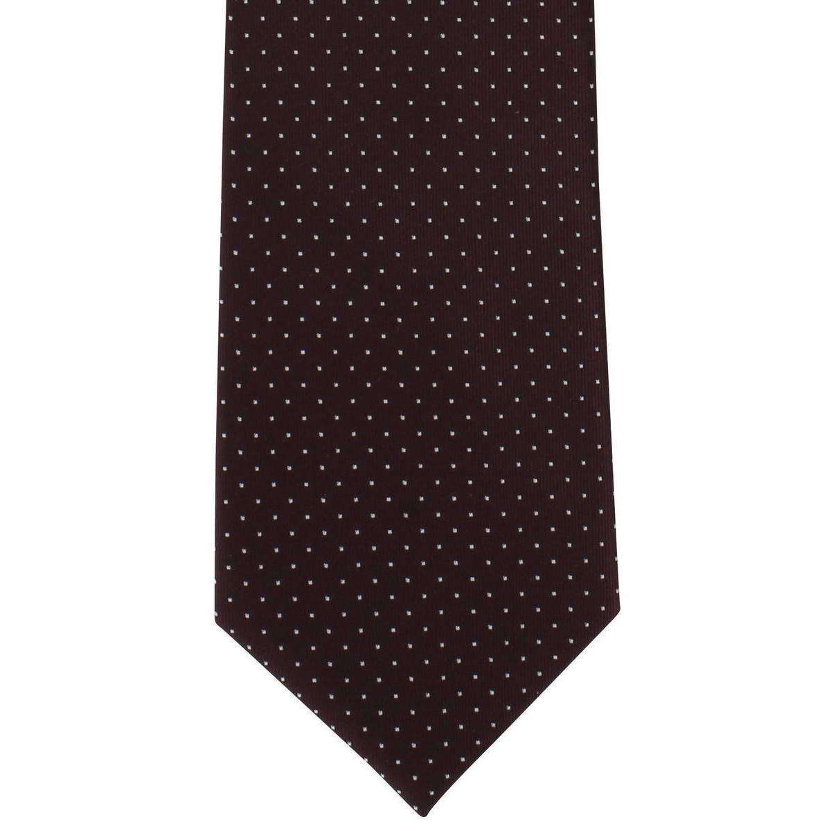Michelsons of London Micro Dot Polyester Tie - Wine
