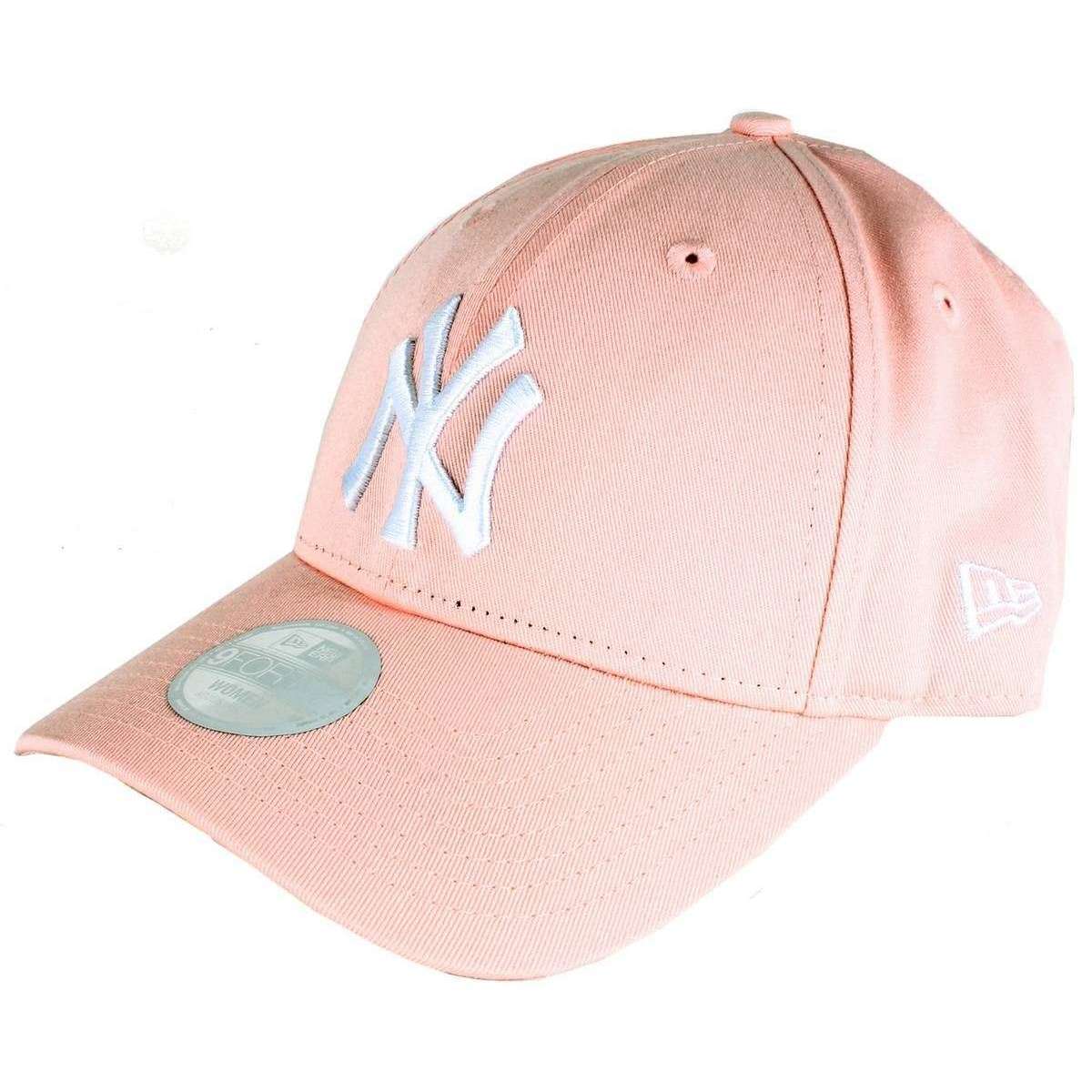 New Era 9FORTY League Essential New York Yankees Cap - Pink/White