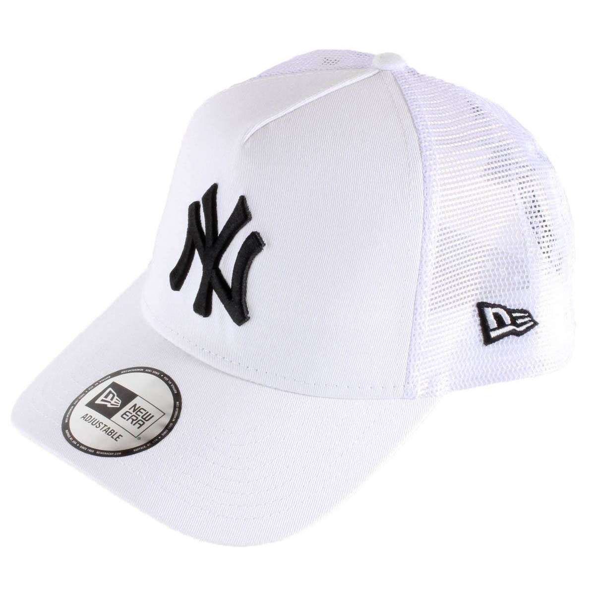 New Era 9FORTY League Essential New York Yankees Trucker Cap - White/Black