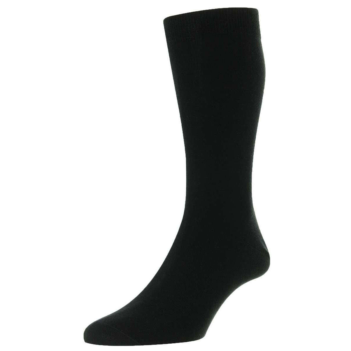 Pantherella Tavener Egyptian Cotton Socks - Black